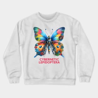 Cybernetic Lepidoptera-Robot Butterfly Crewneck Sweatshirt